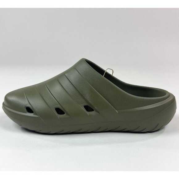 Adidas Adicane Unisex Olive Green Closed Toe Slide Sandals HQ9917 - Picture 6 of 9